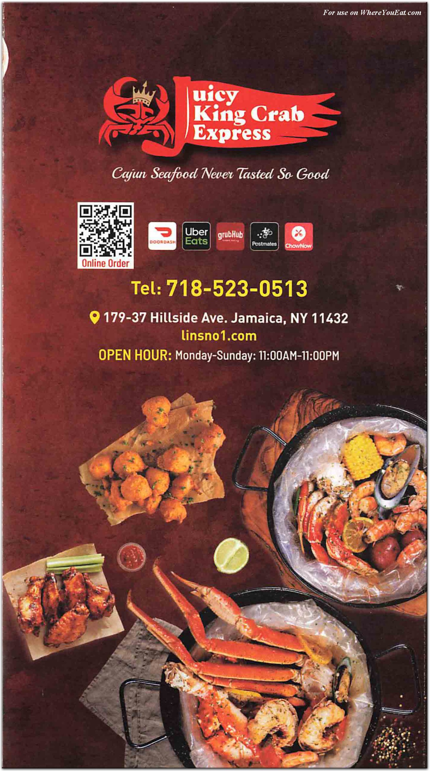 Juicy King Crab Express (Hillside Ave) Restaurant in Queens / Menus