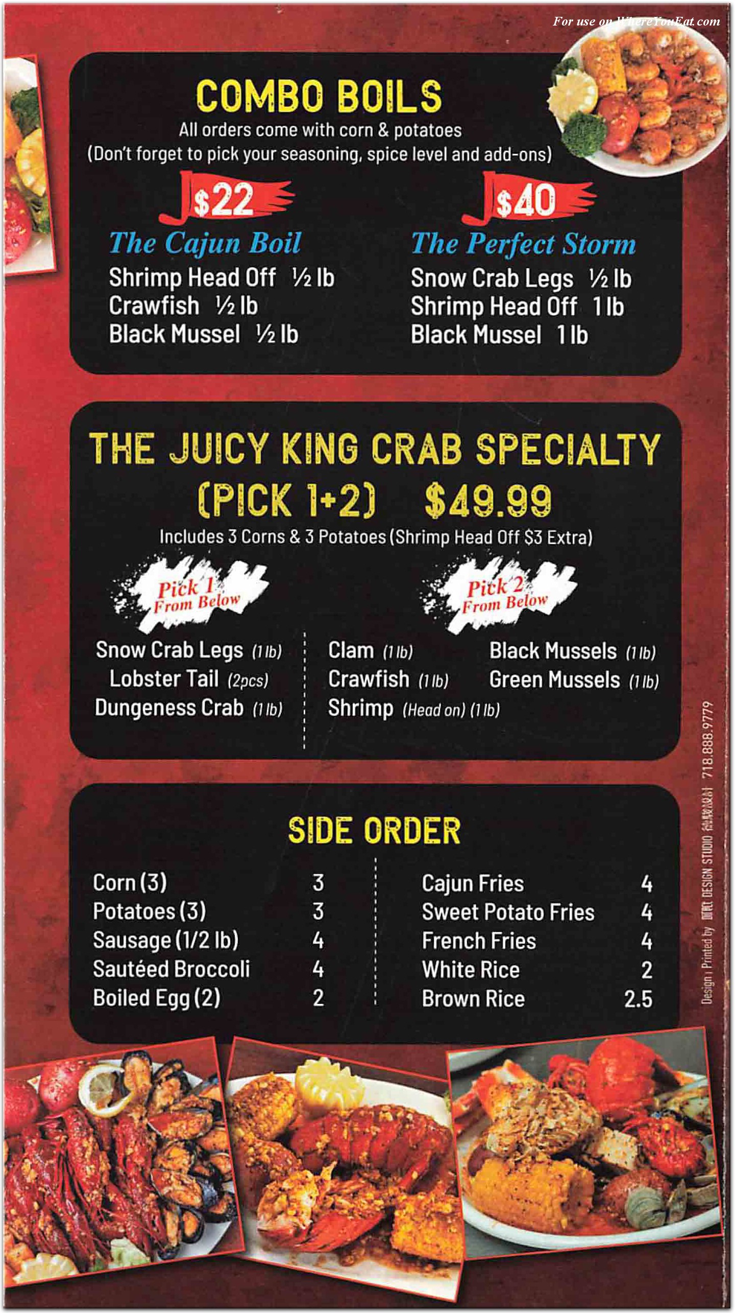 King Crab Dickson City Menu at Brittney Cude blog