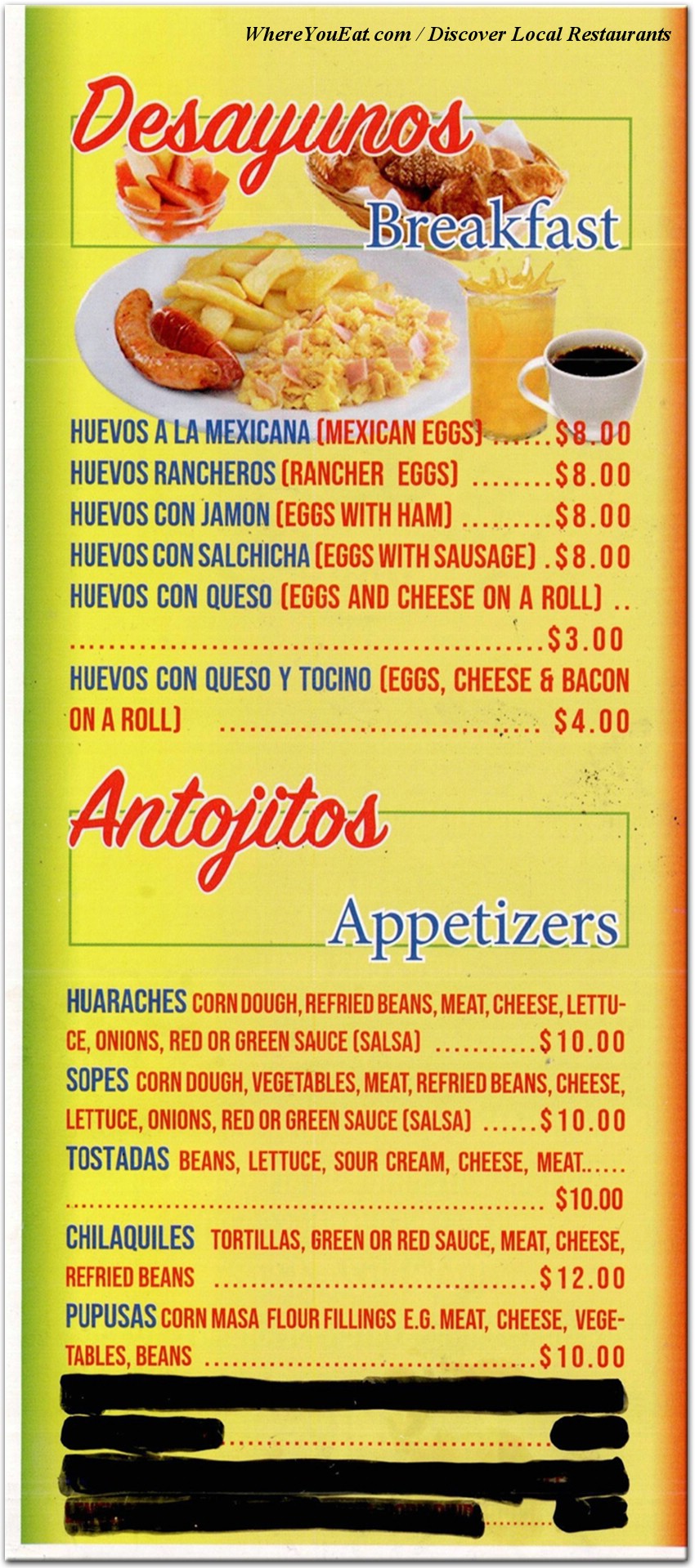 menu image