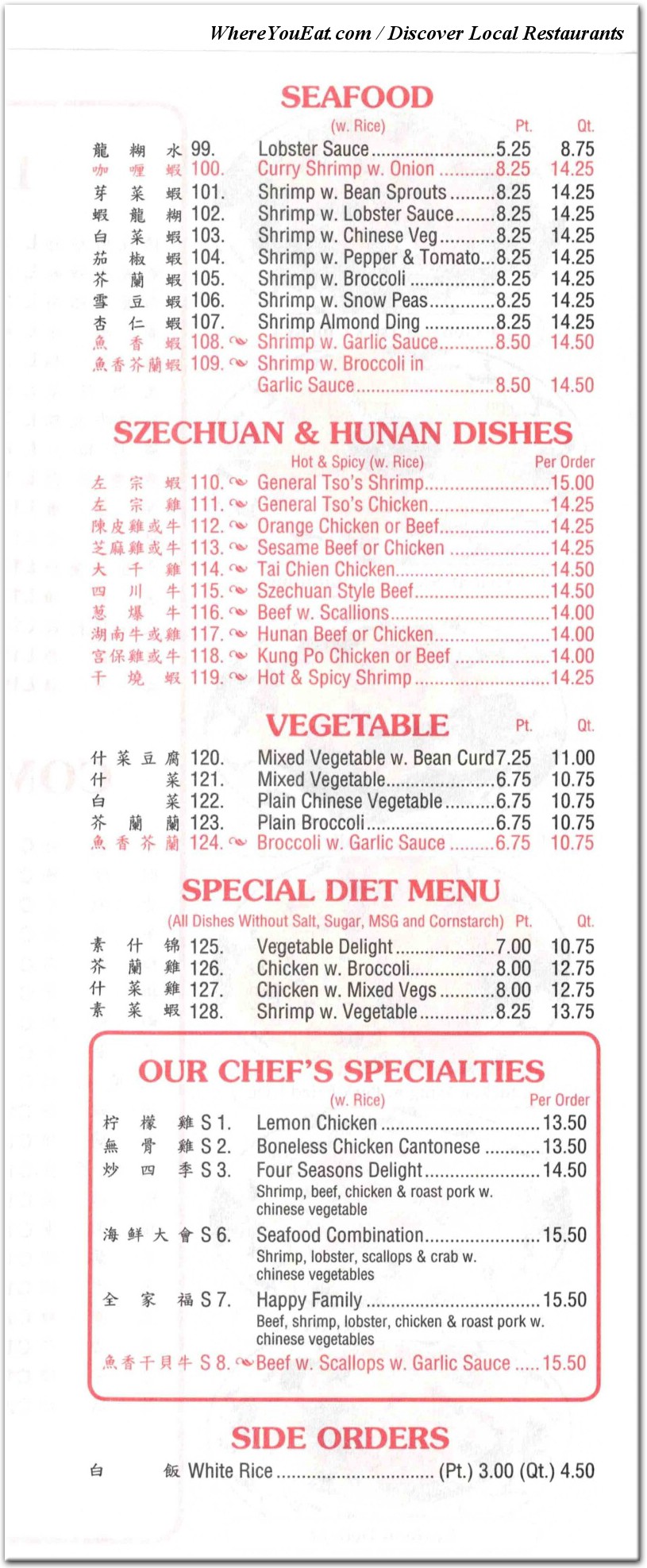 menu image