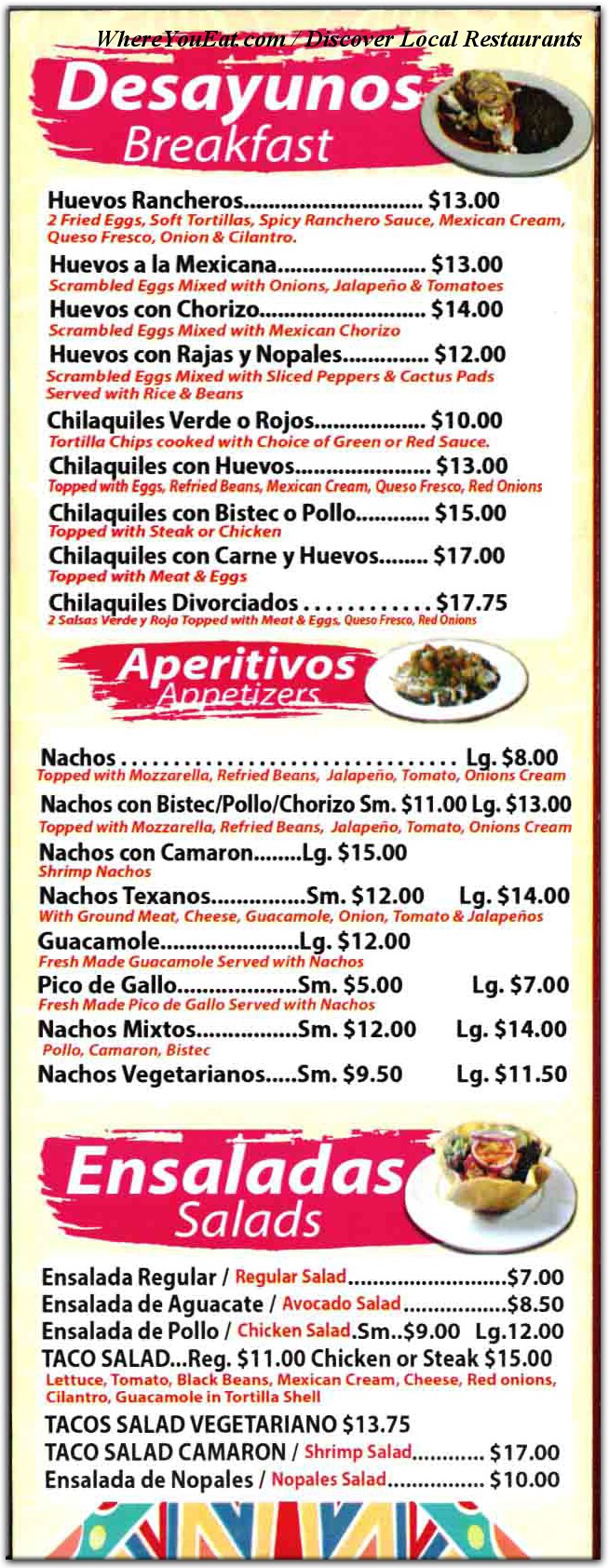 menu image