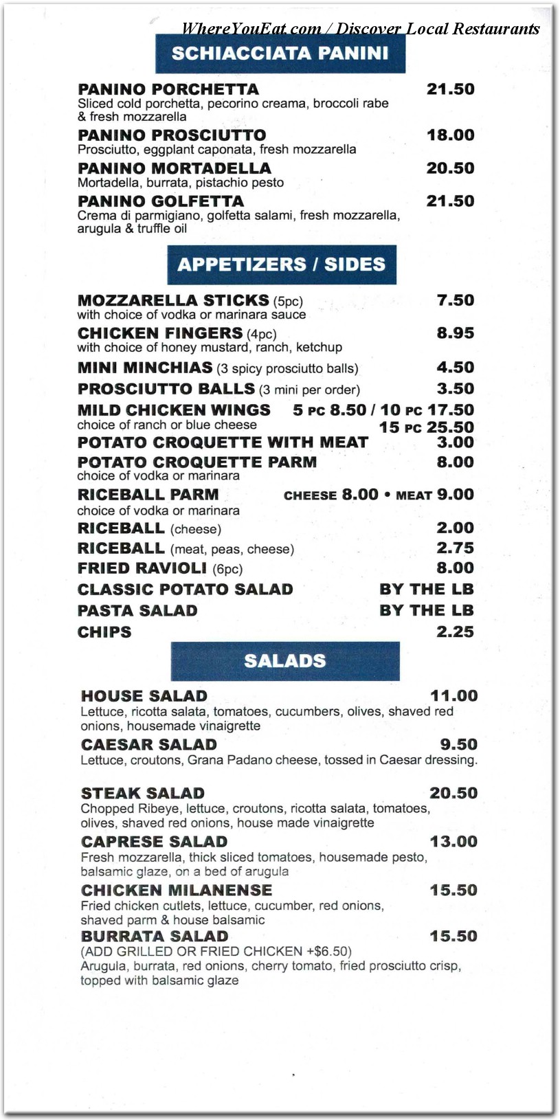 menu image