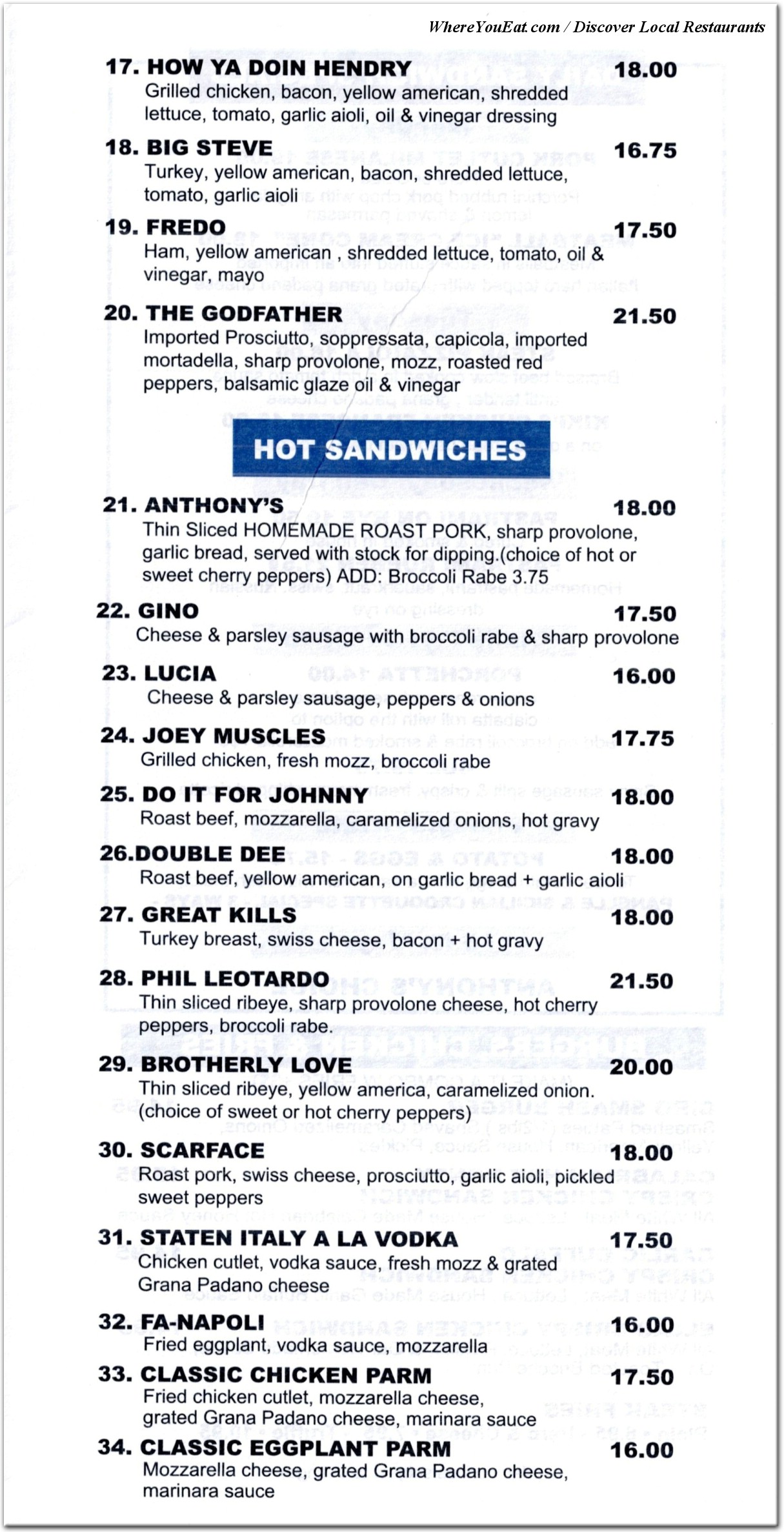 menu image