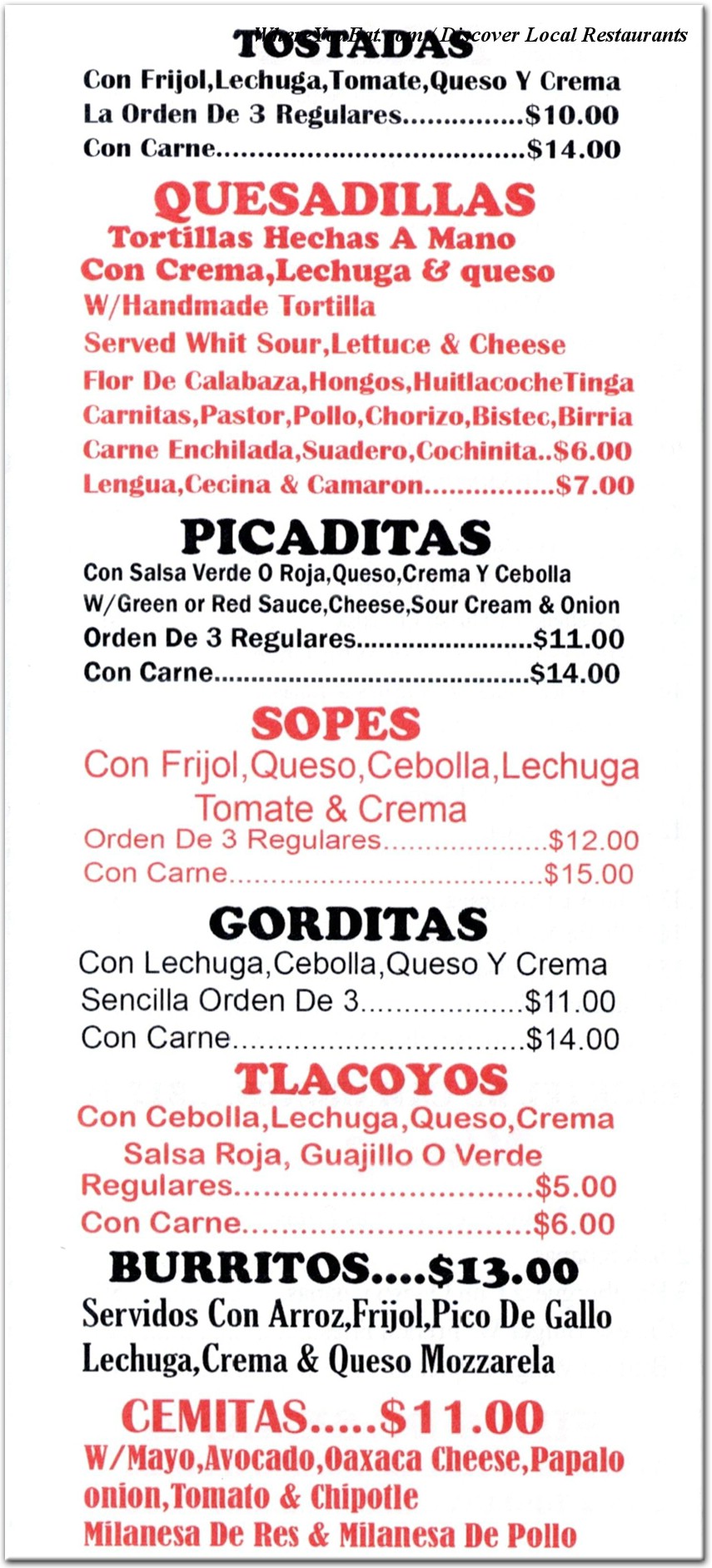menu image