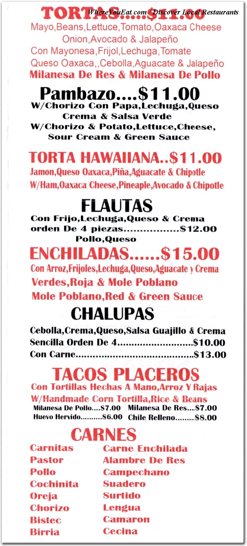 menu image