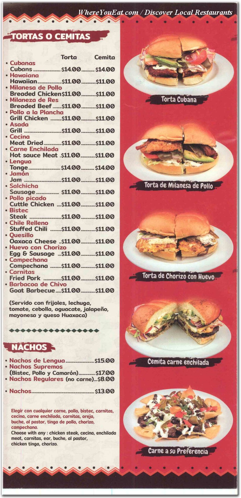 menu image