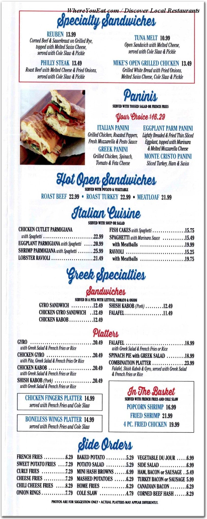 menu image