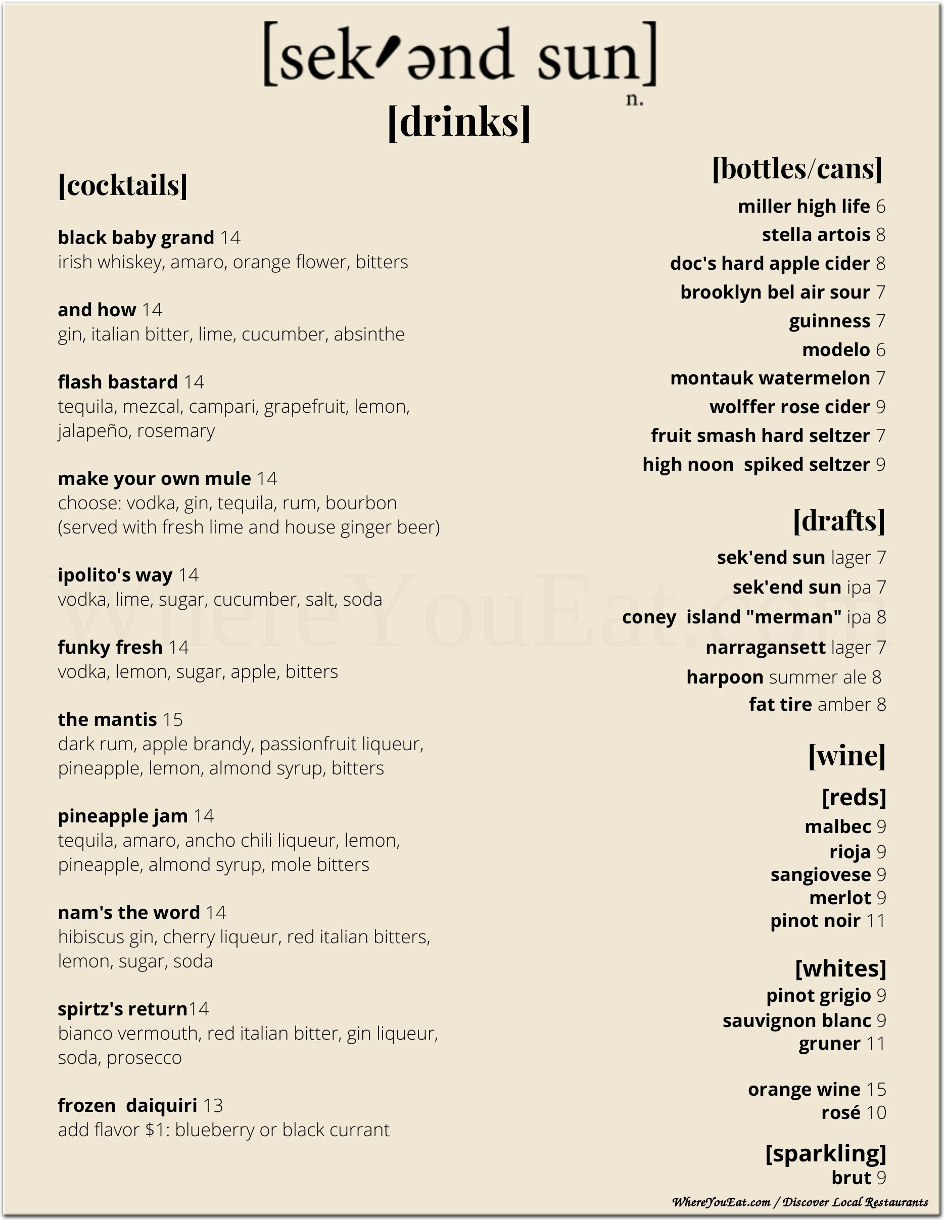 menu image