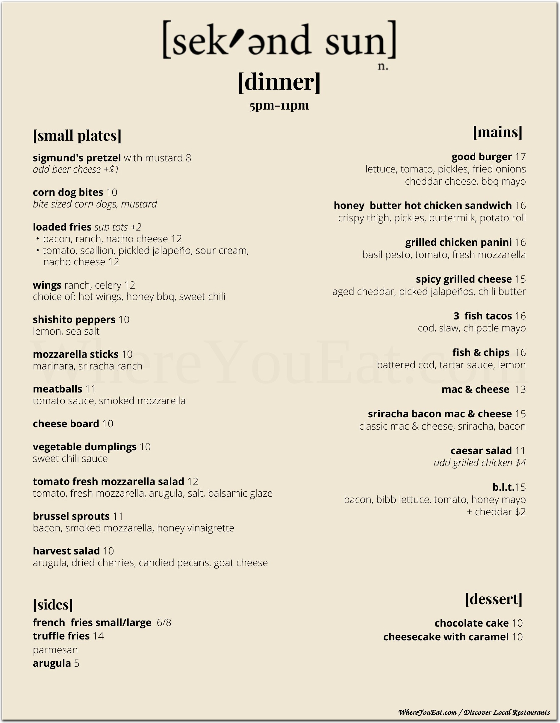 menu image