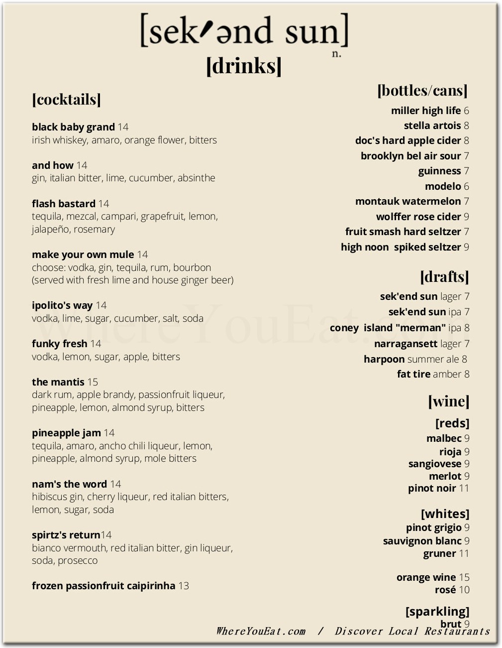 menu image