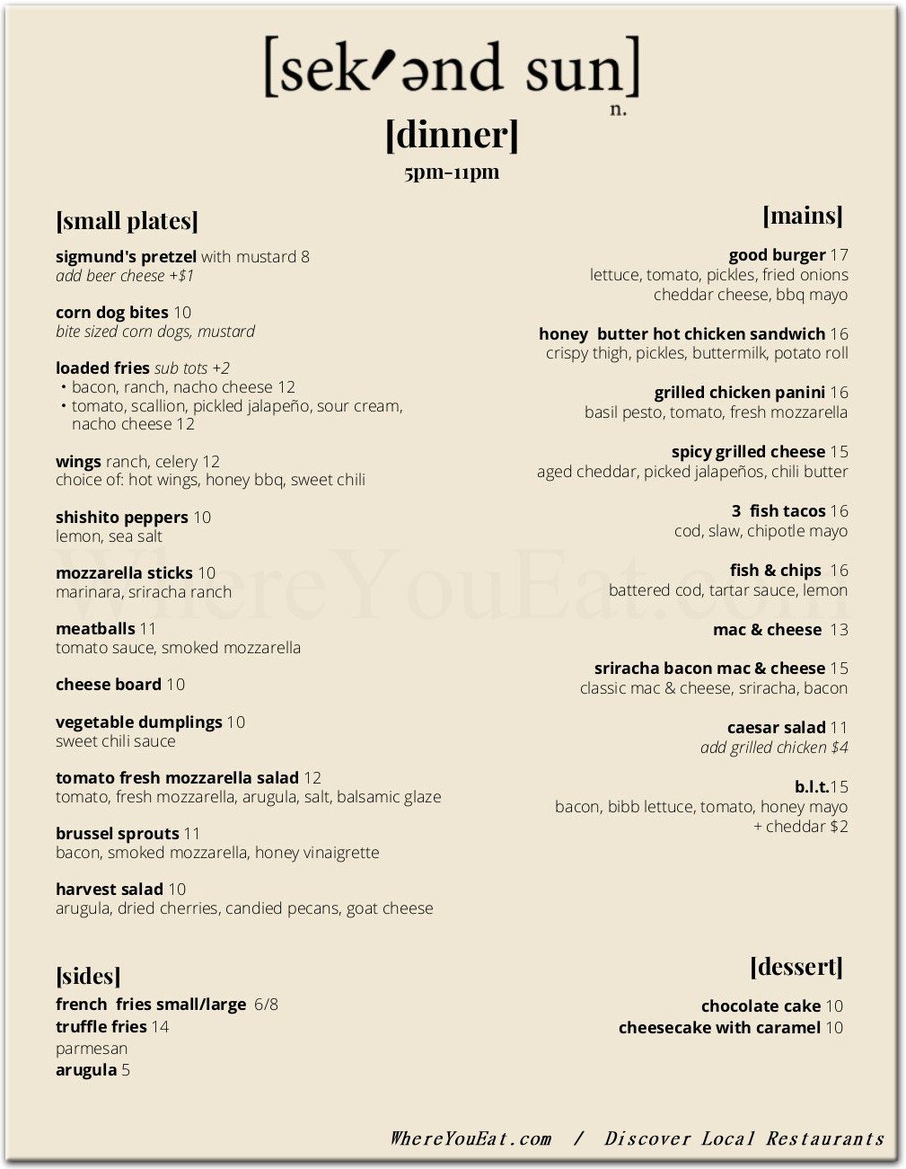 menu image