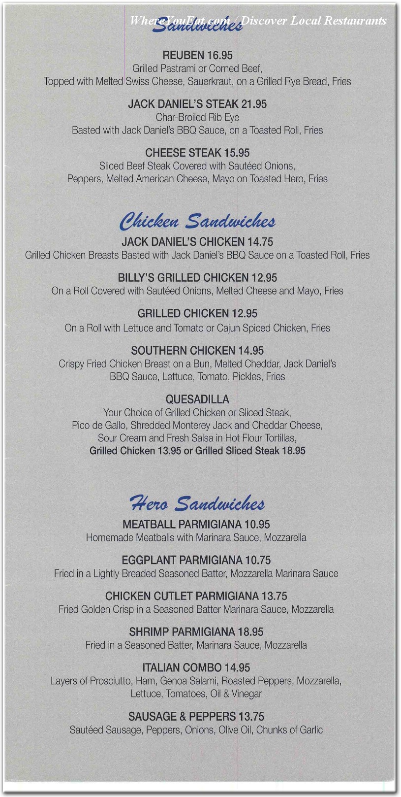 menu image