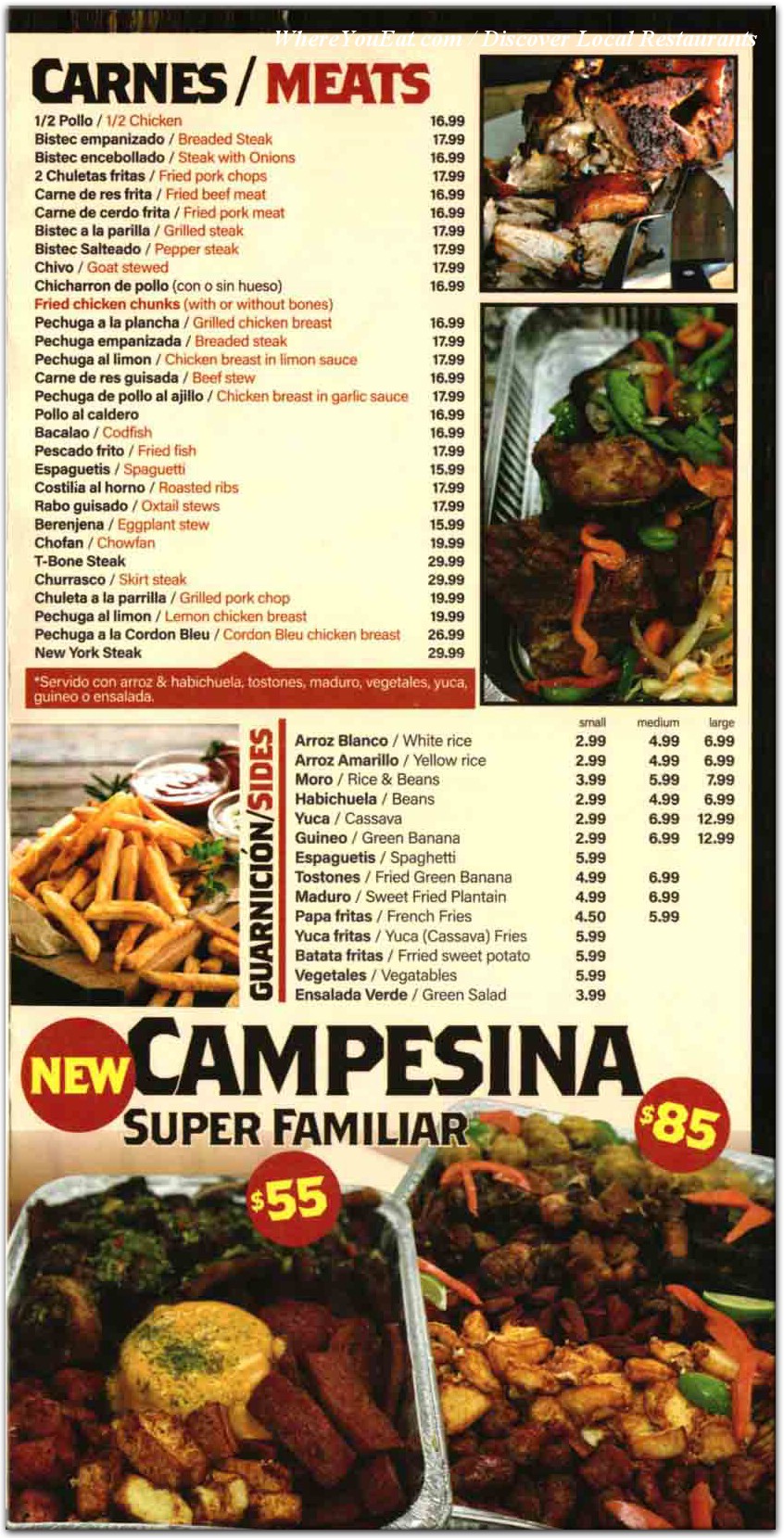 menu image