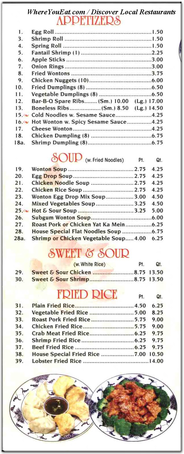 menu image