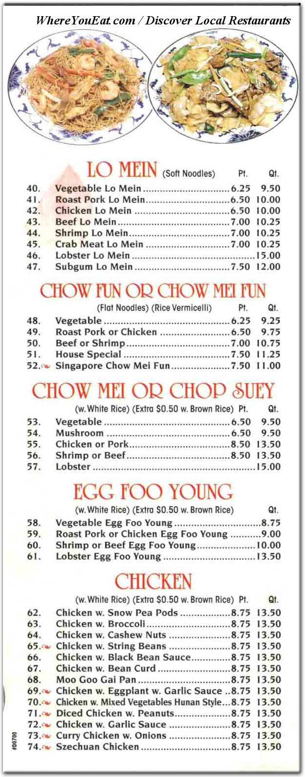 menu image