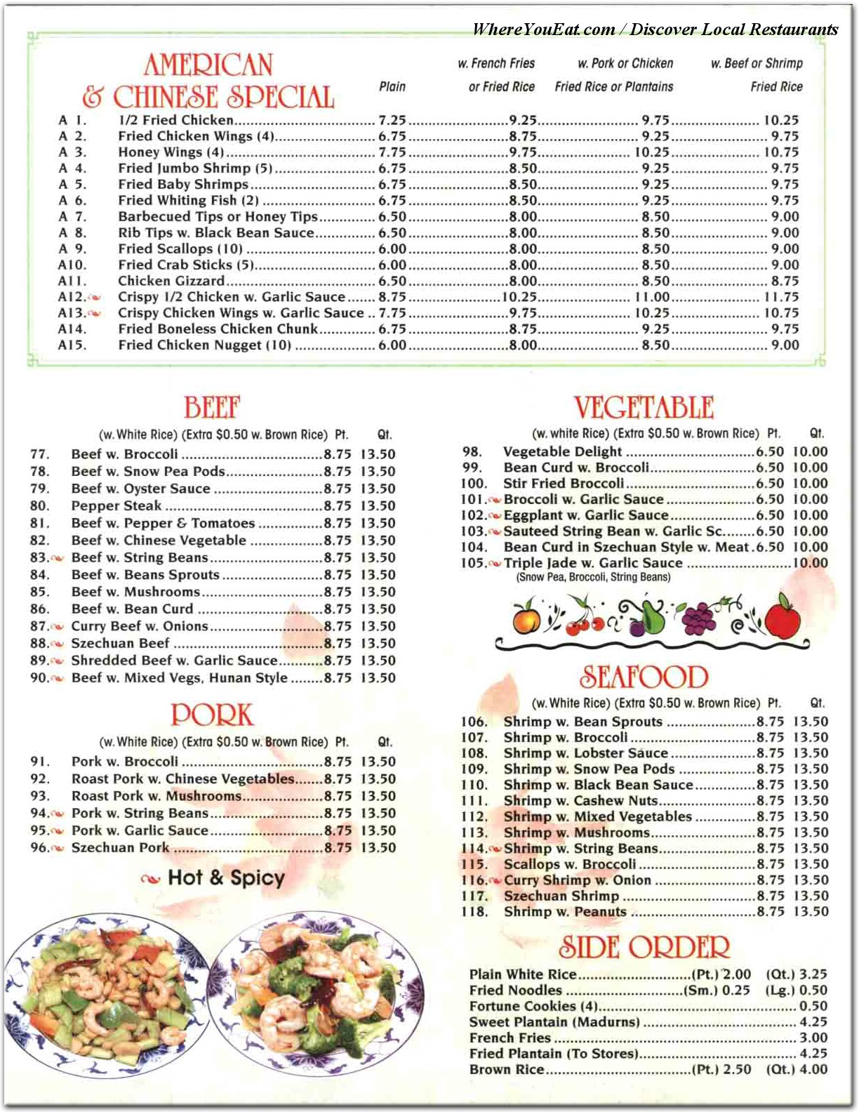 menu image