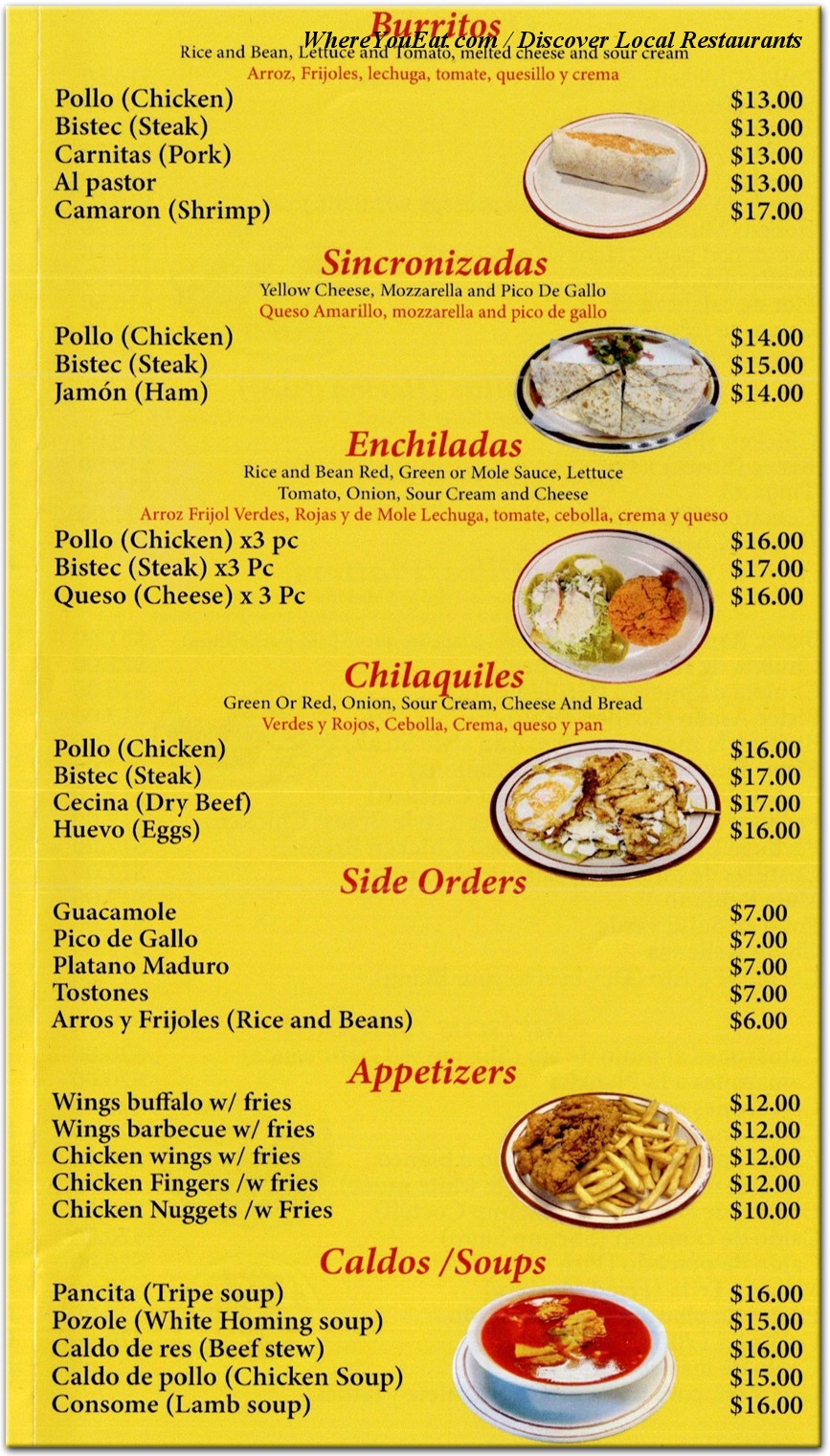 menu image