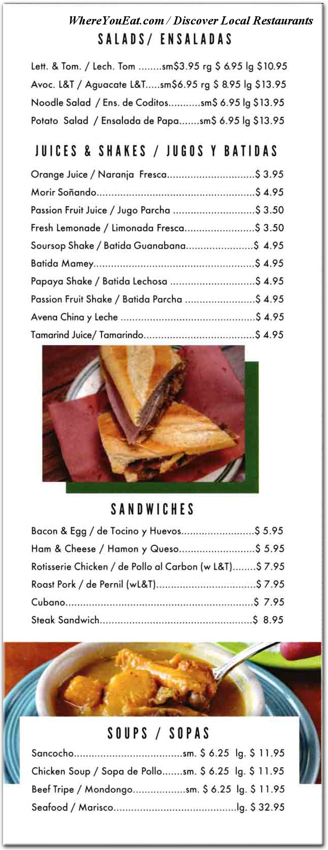 menu image