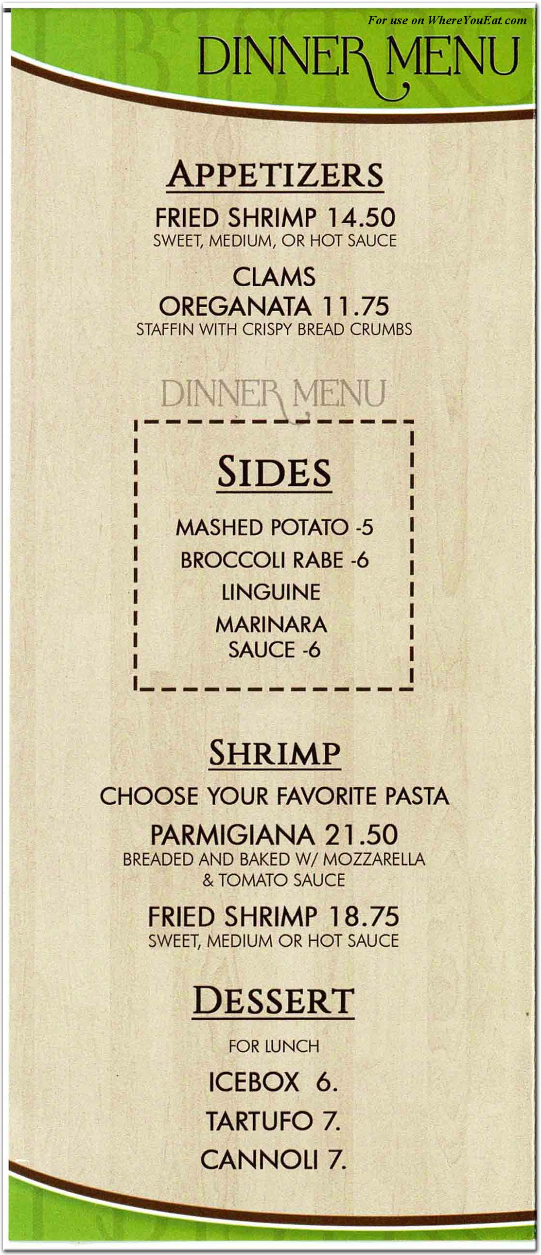 menu image