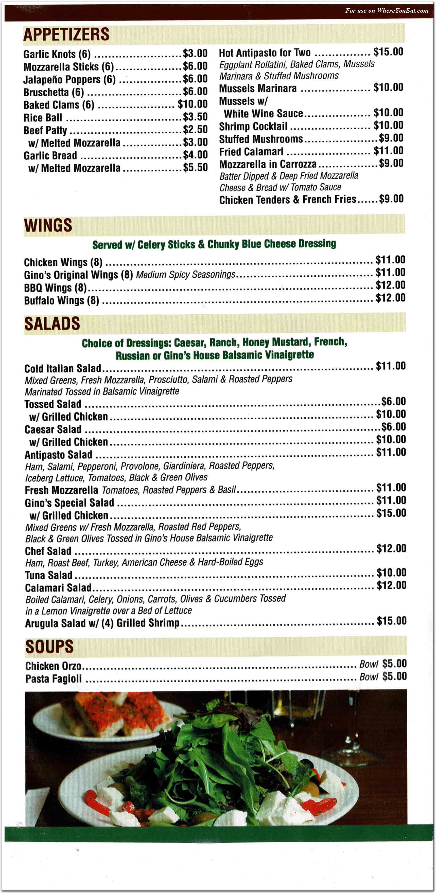 menu image