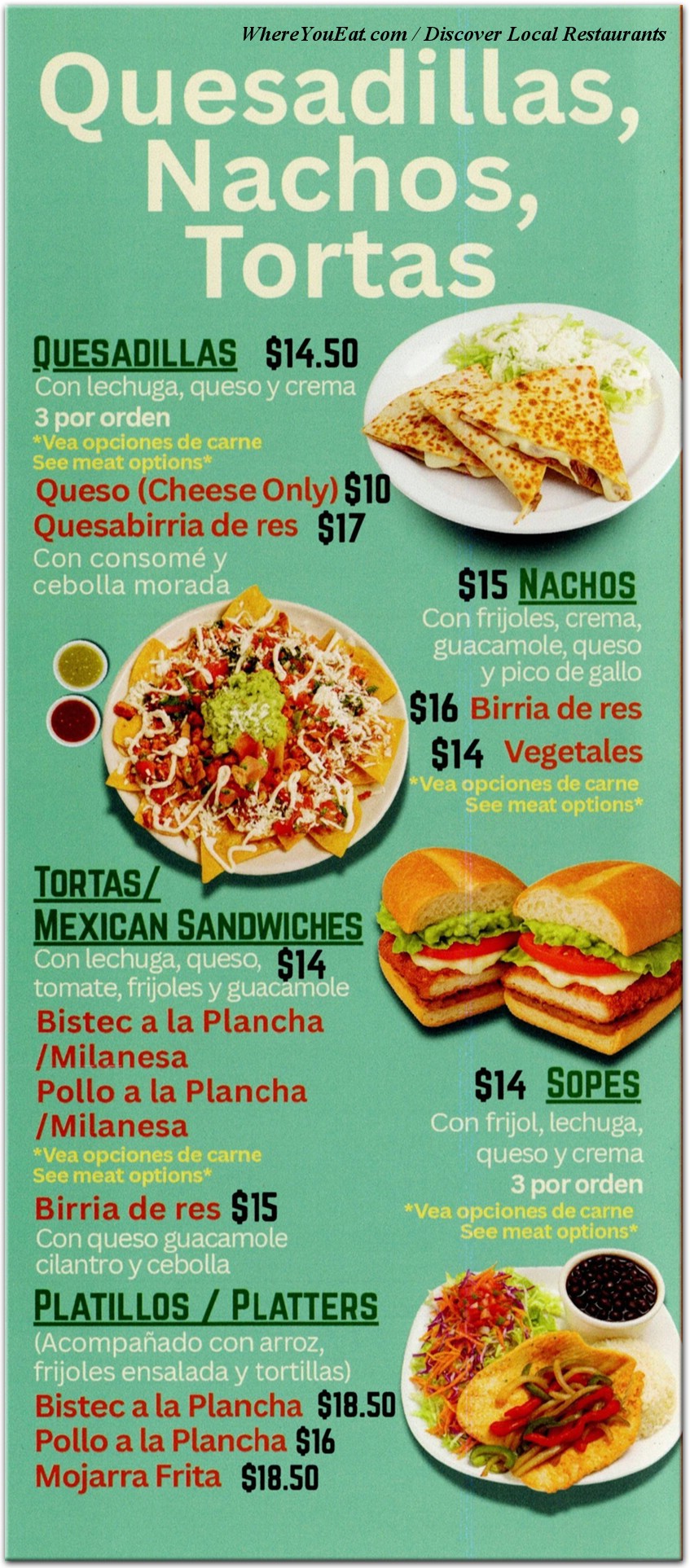 menu image