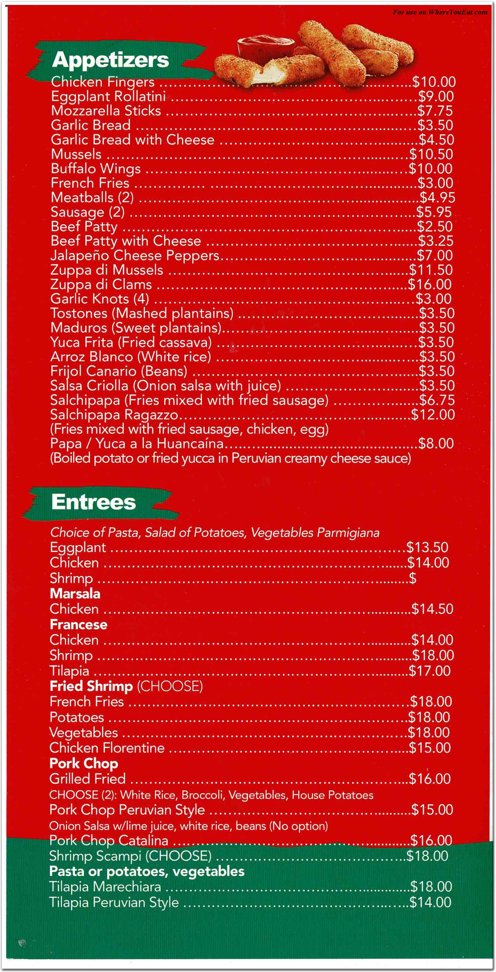 menu image