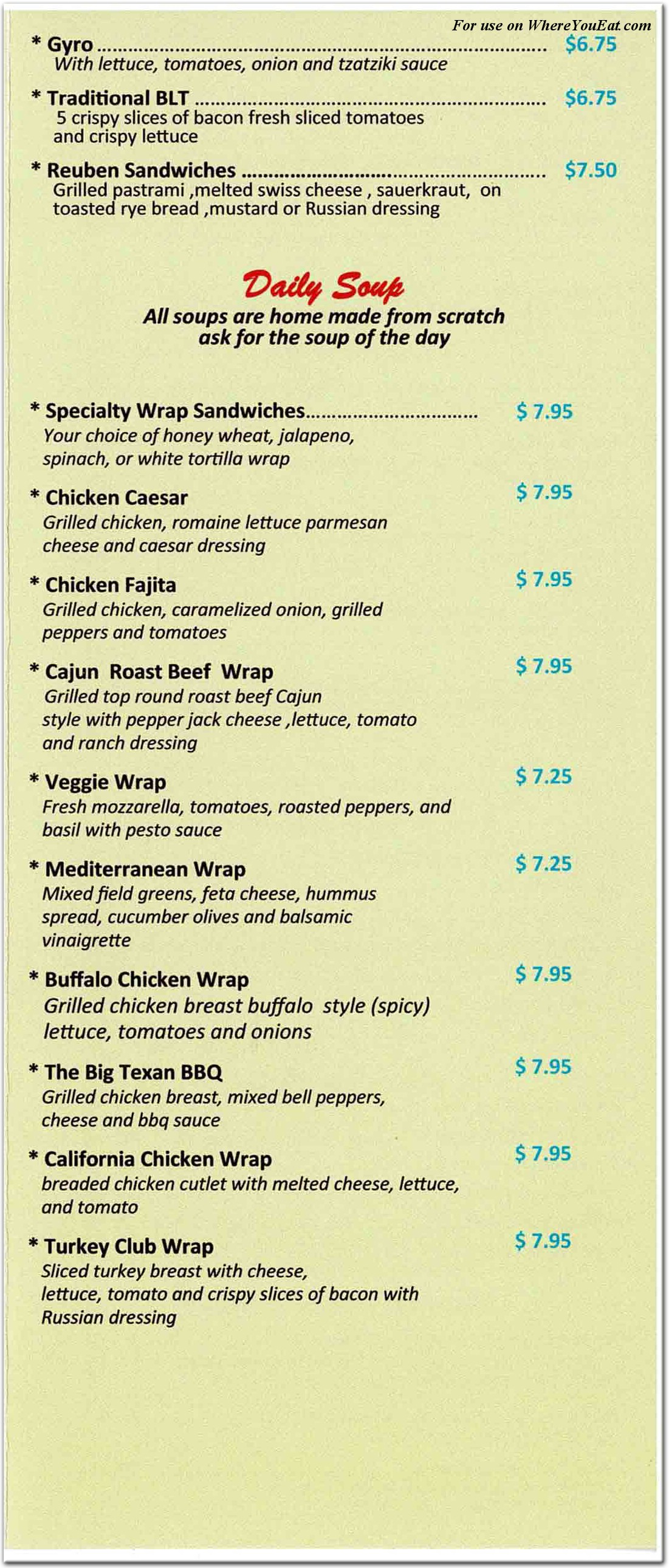 menu image