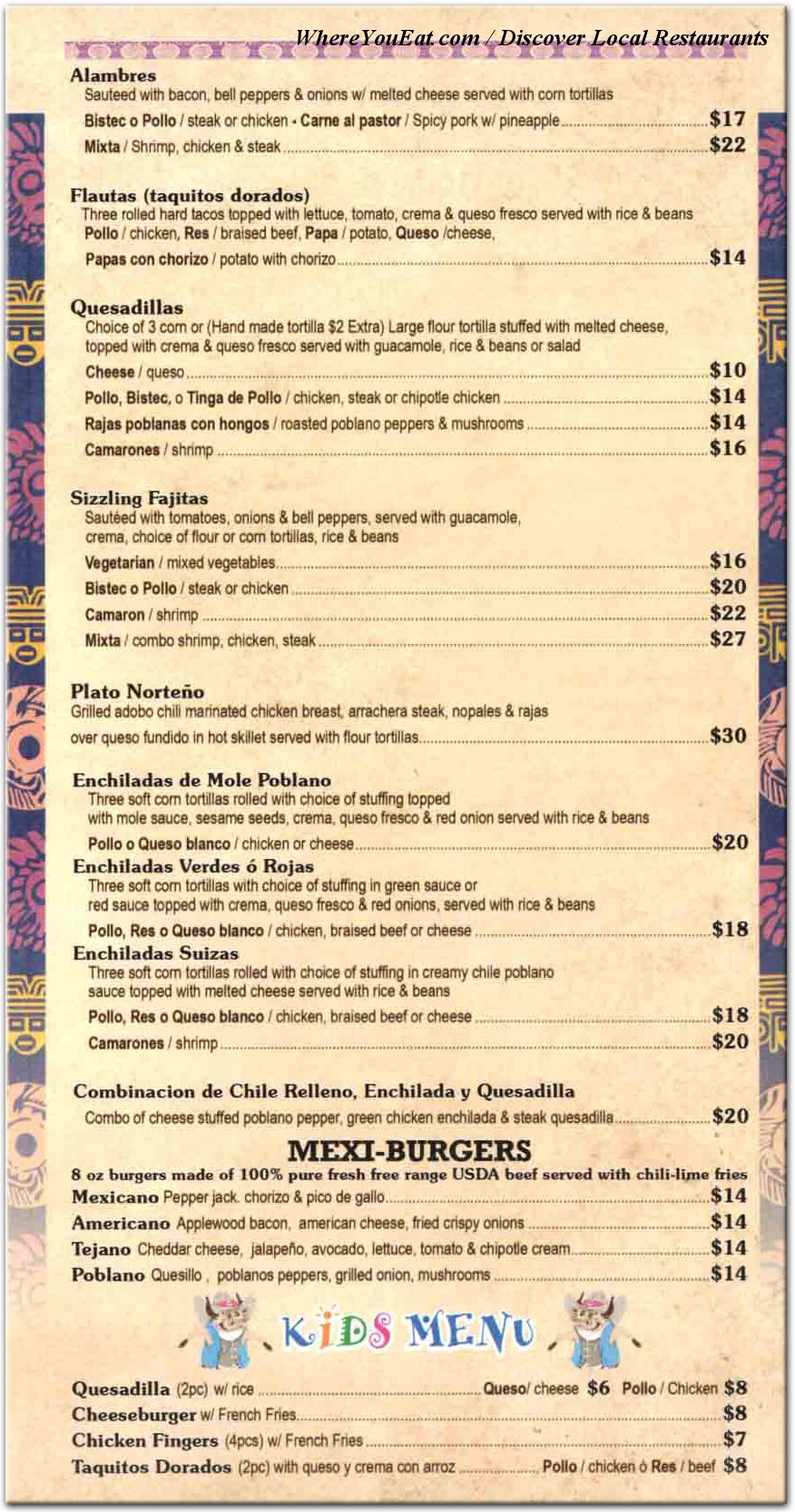 menu image