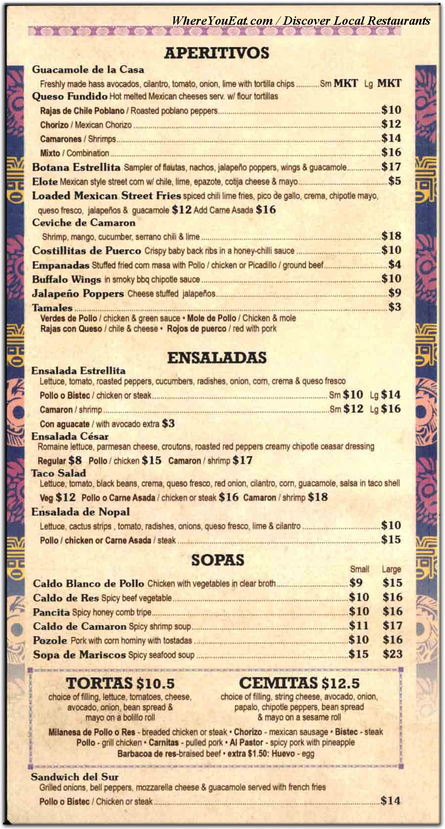 menu image