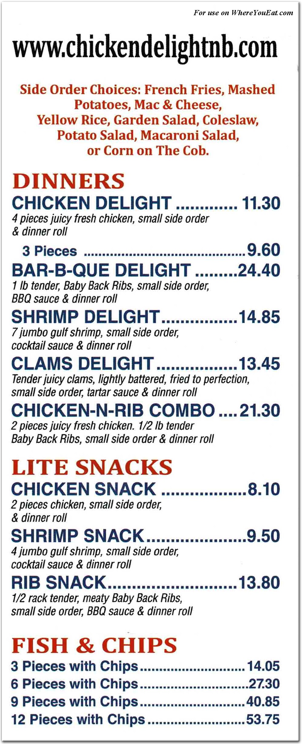 menu image