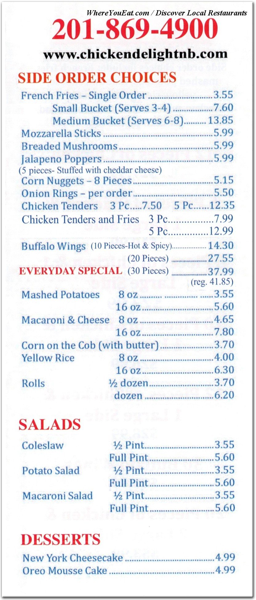 menu image