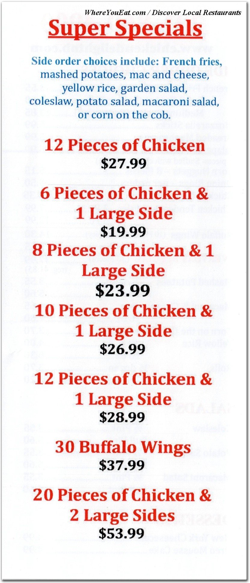 menu image