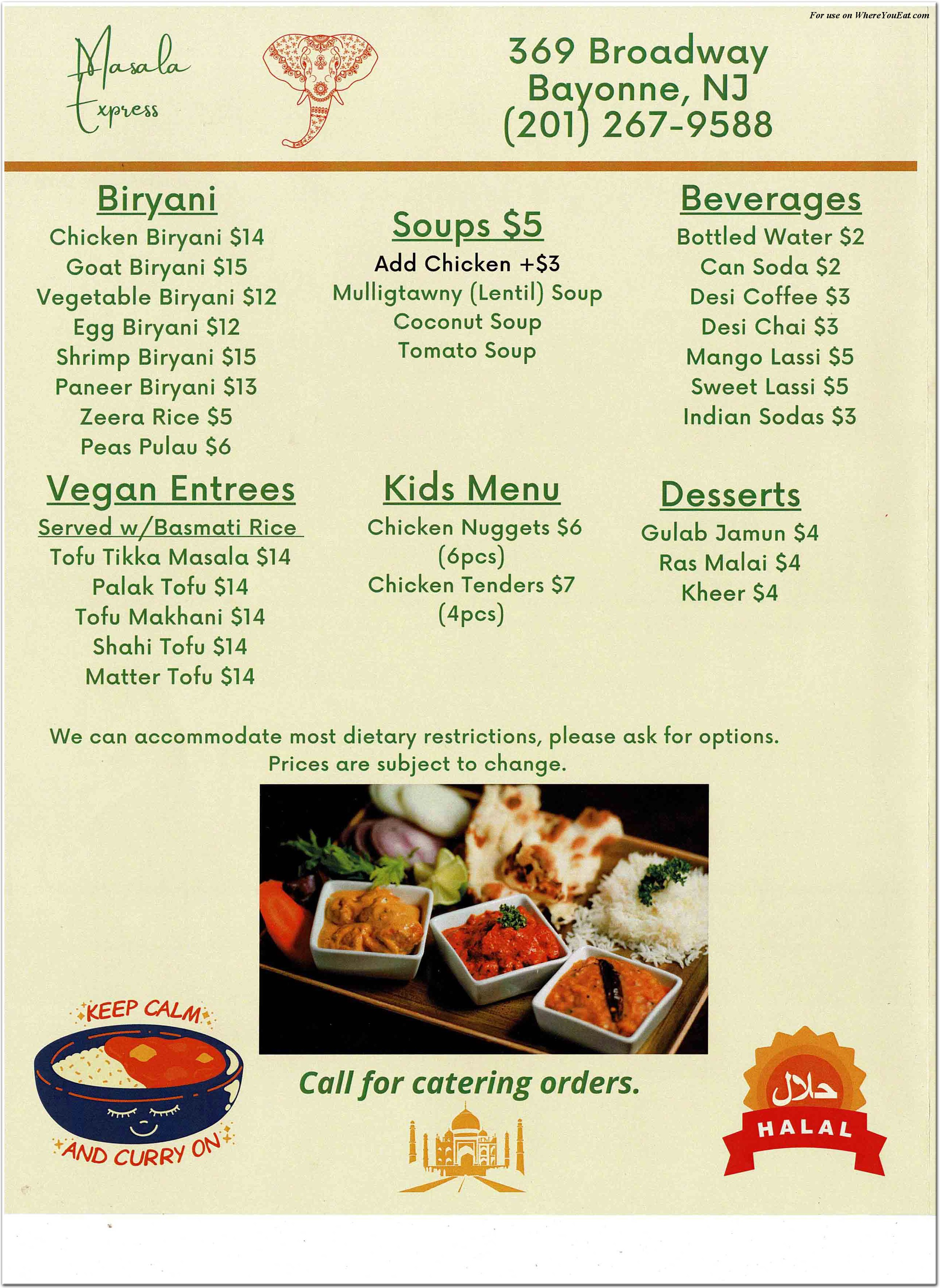 menu image