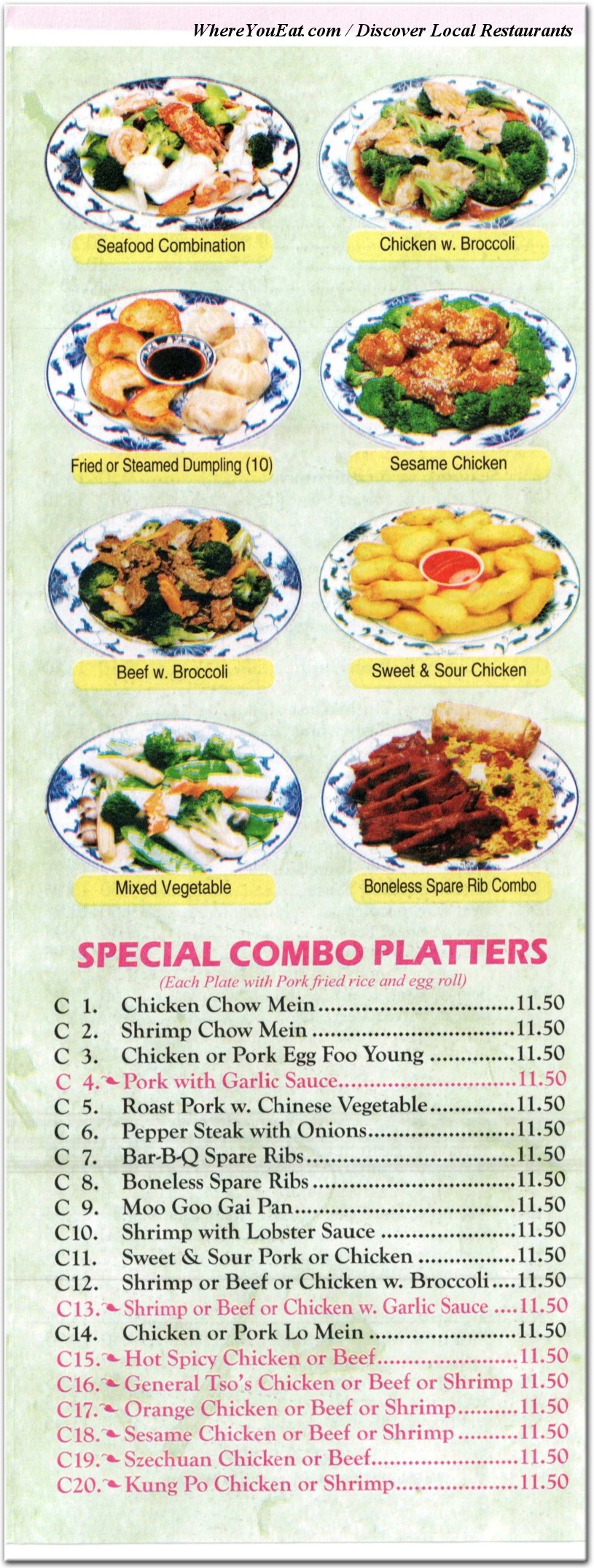 menu image
