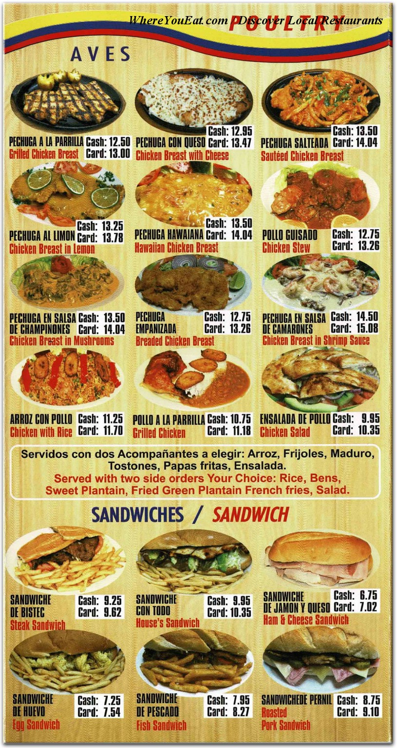 menu image