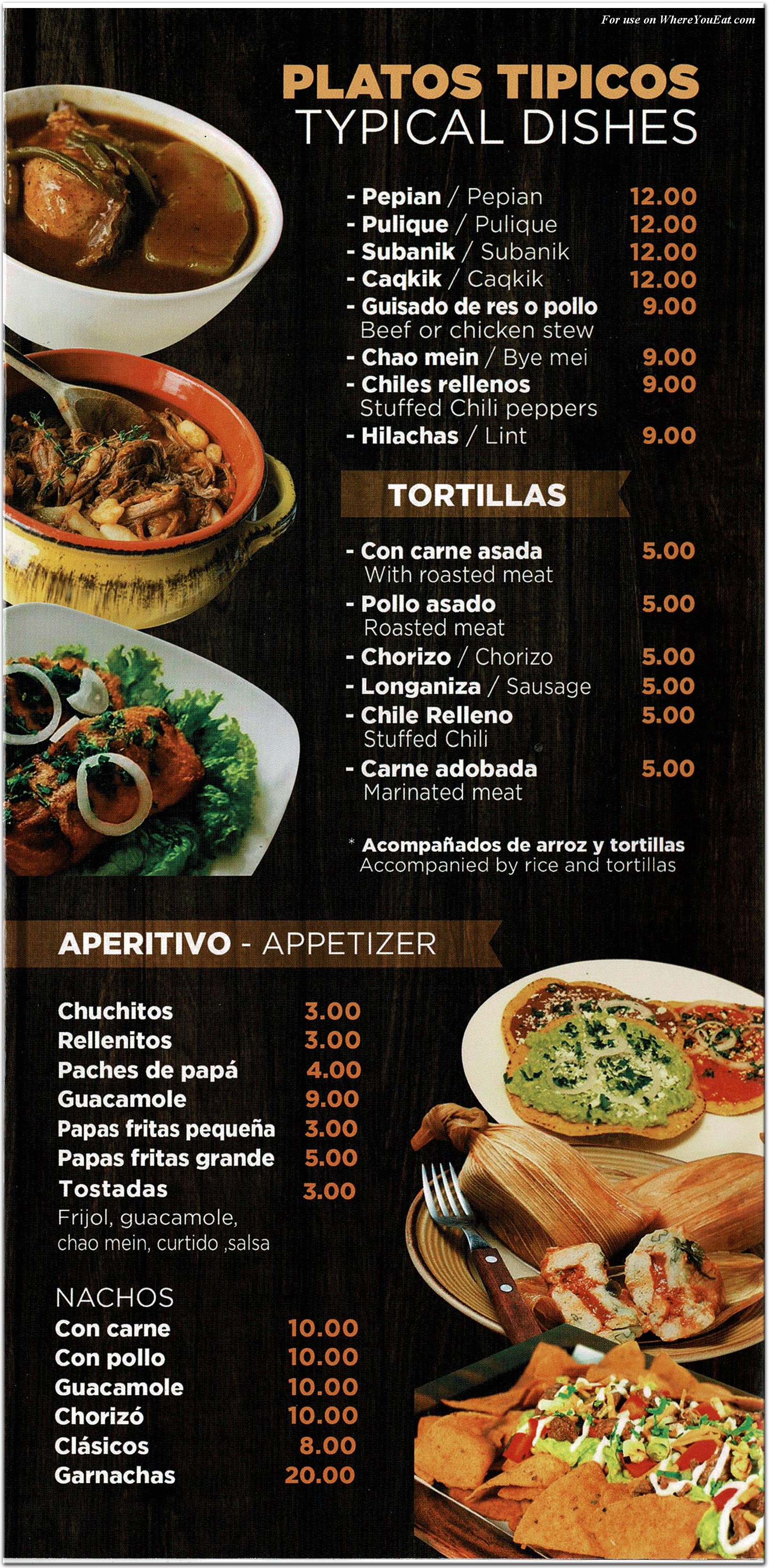 menu image