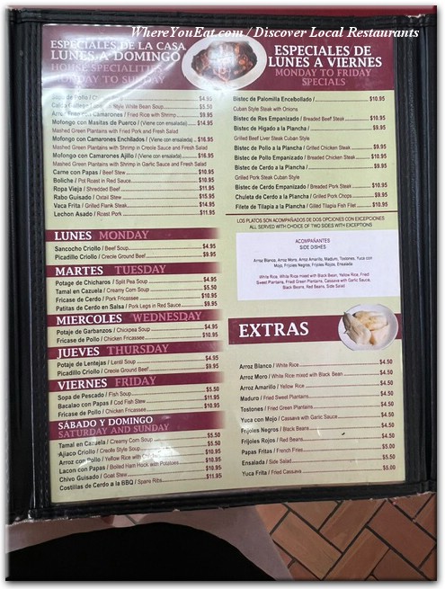 menu image