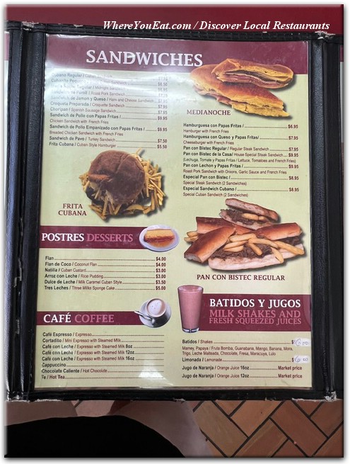 menu image