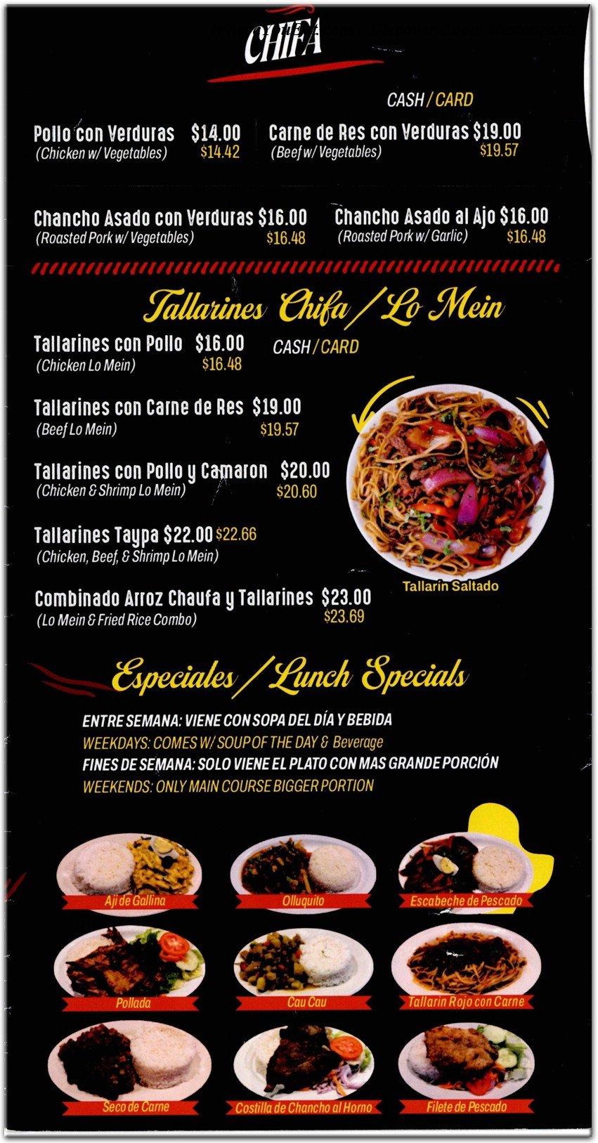 menu image