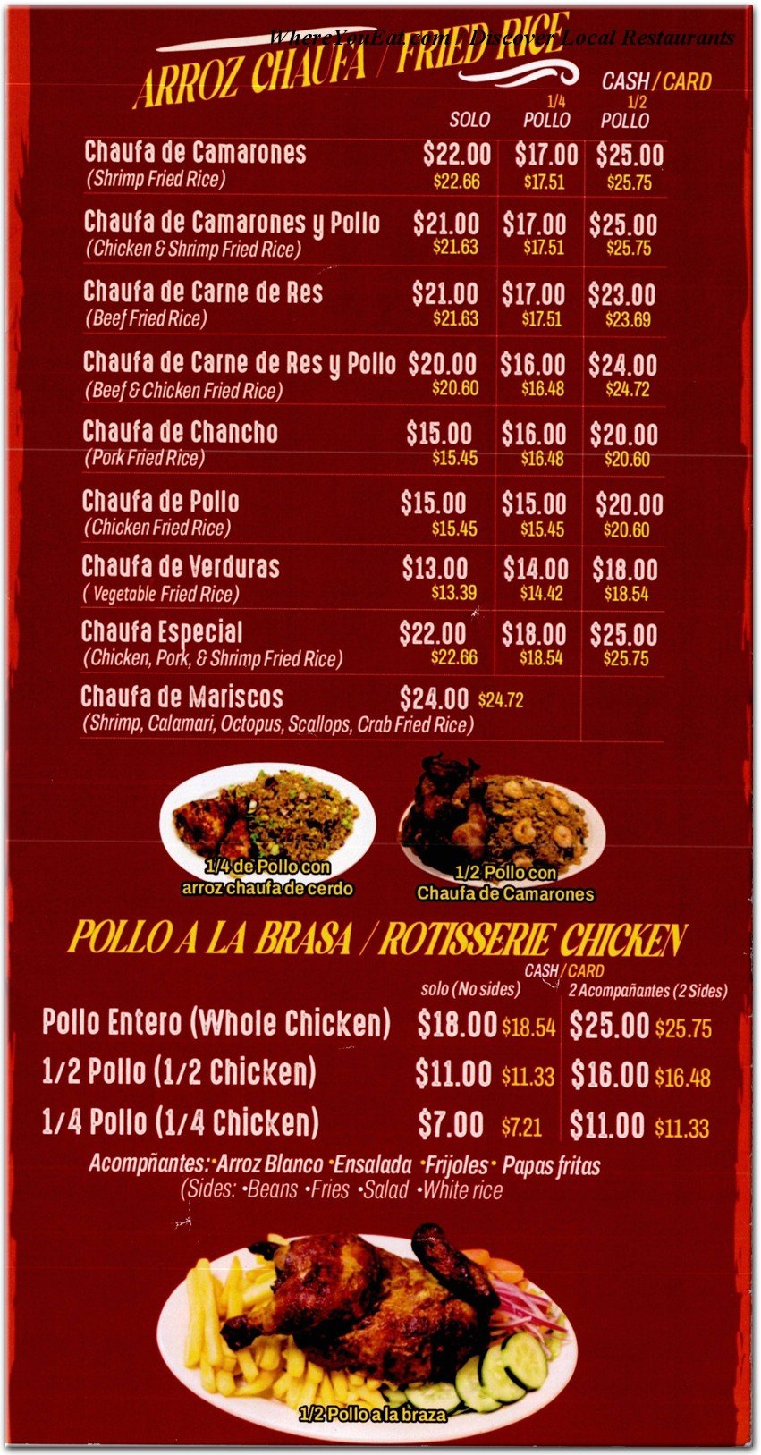 menu image