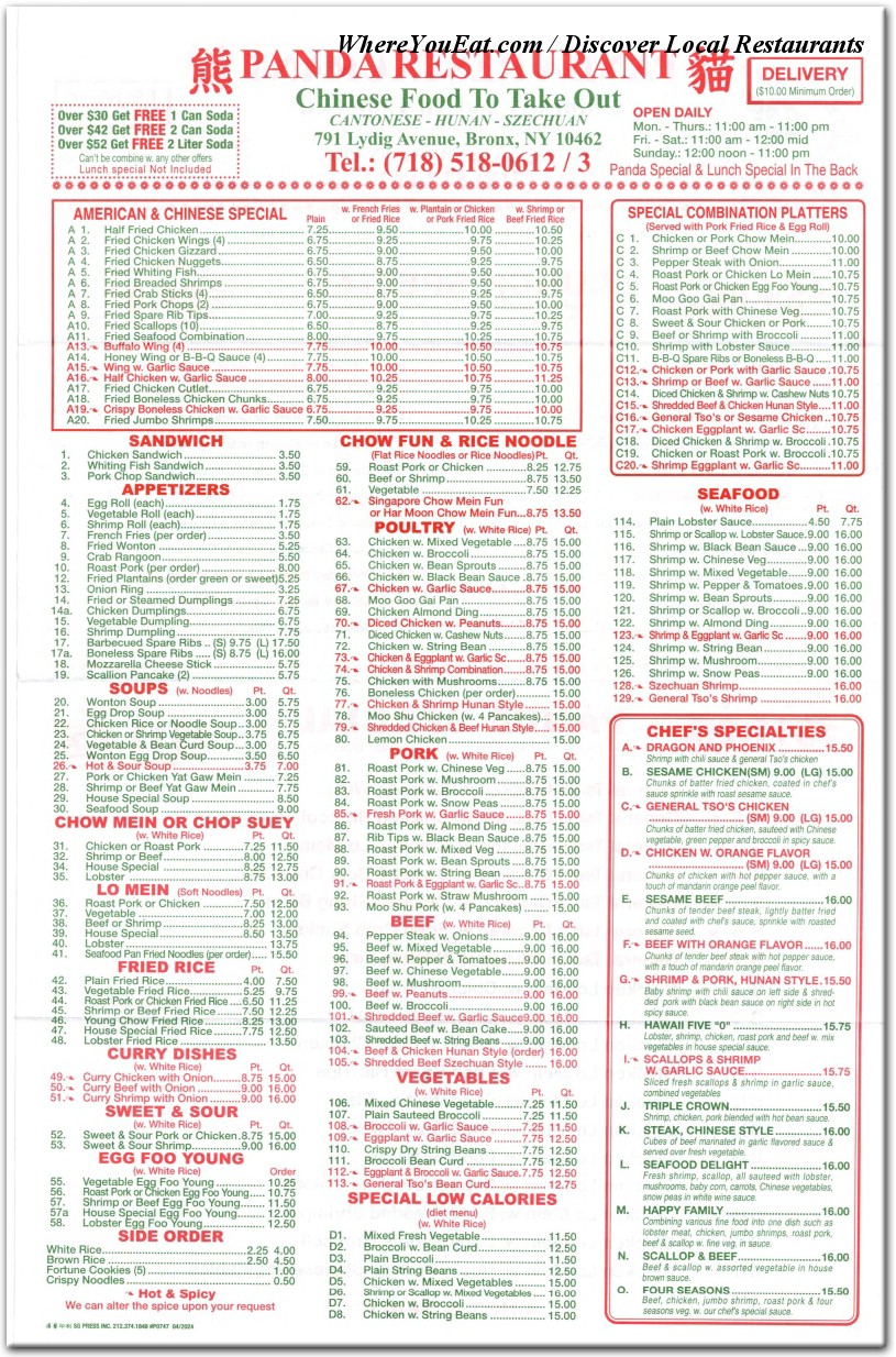 menu image