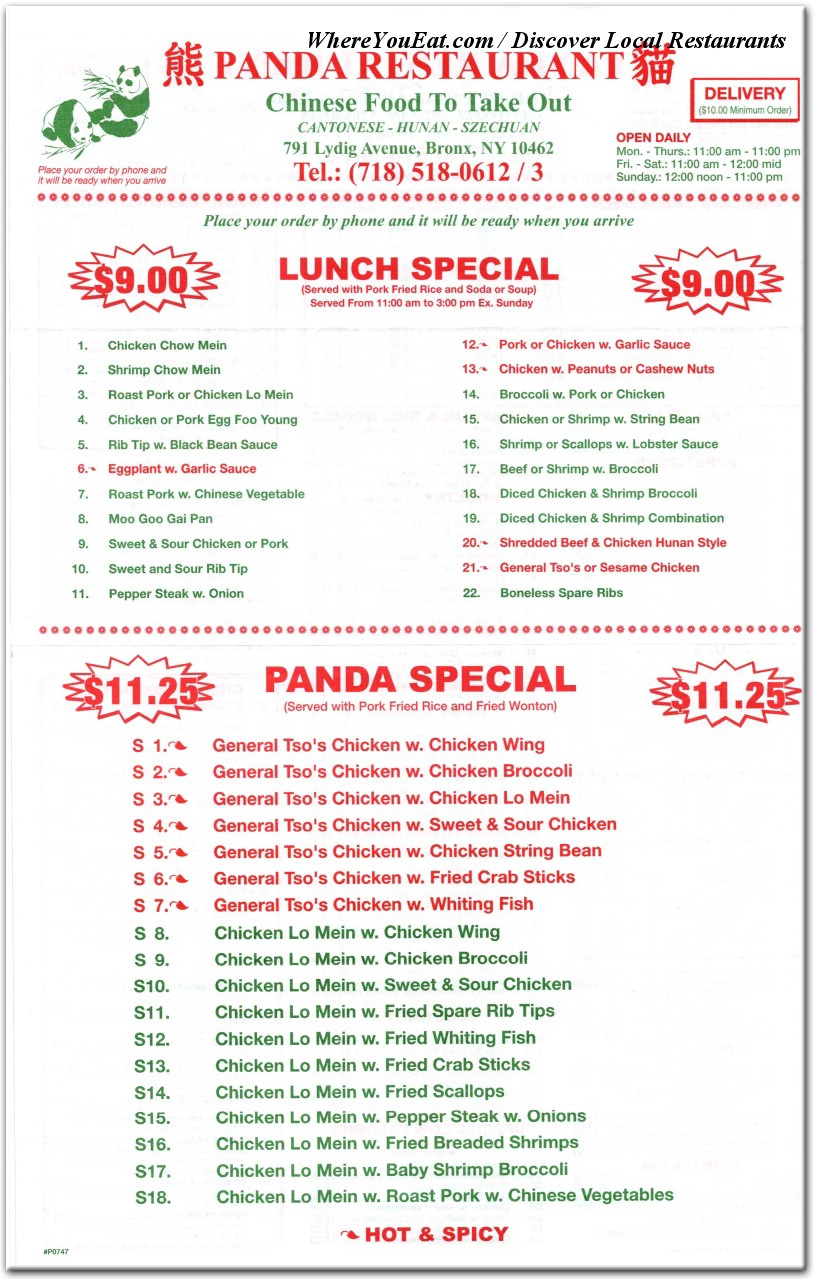 menu image