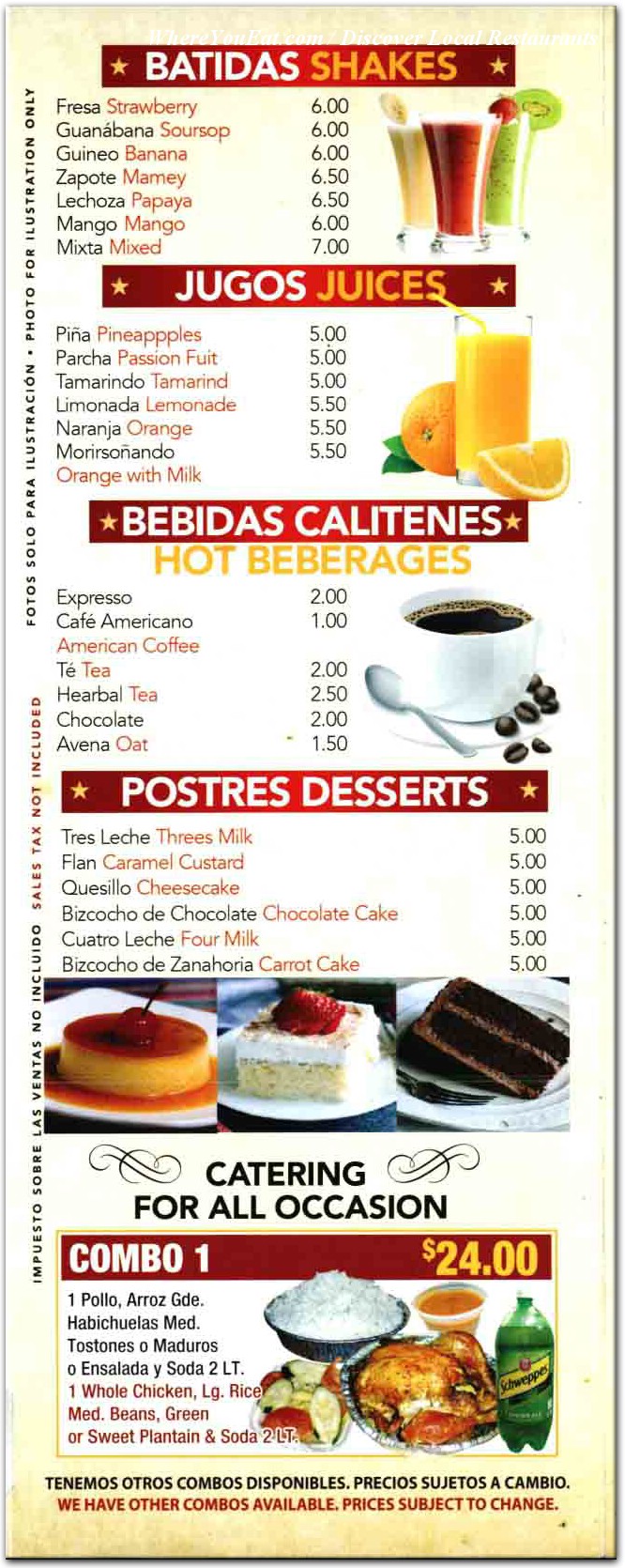 menu image