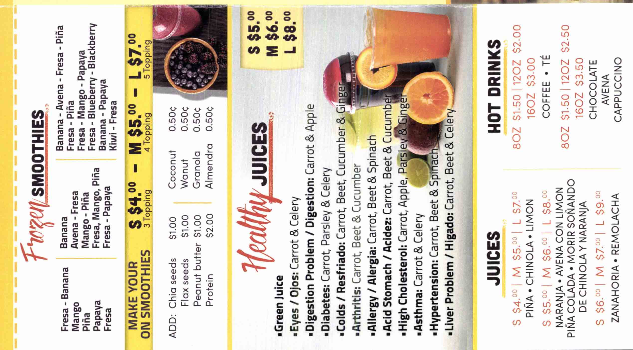 Gabi Juice Bar Restaurant in The Bronx / Menus & Photos