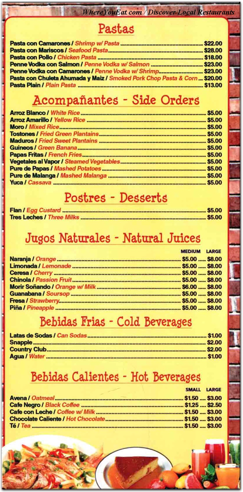 menu image