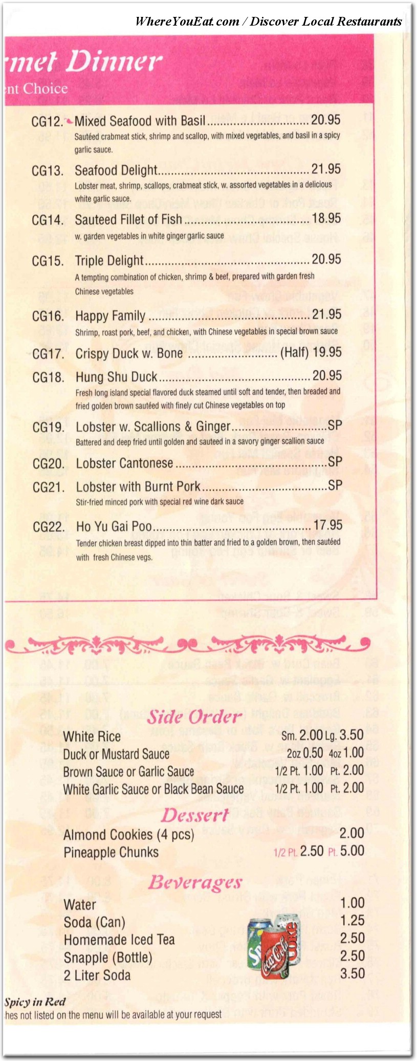 menu image