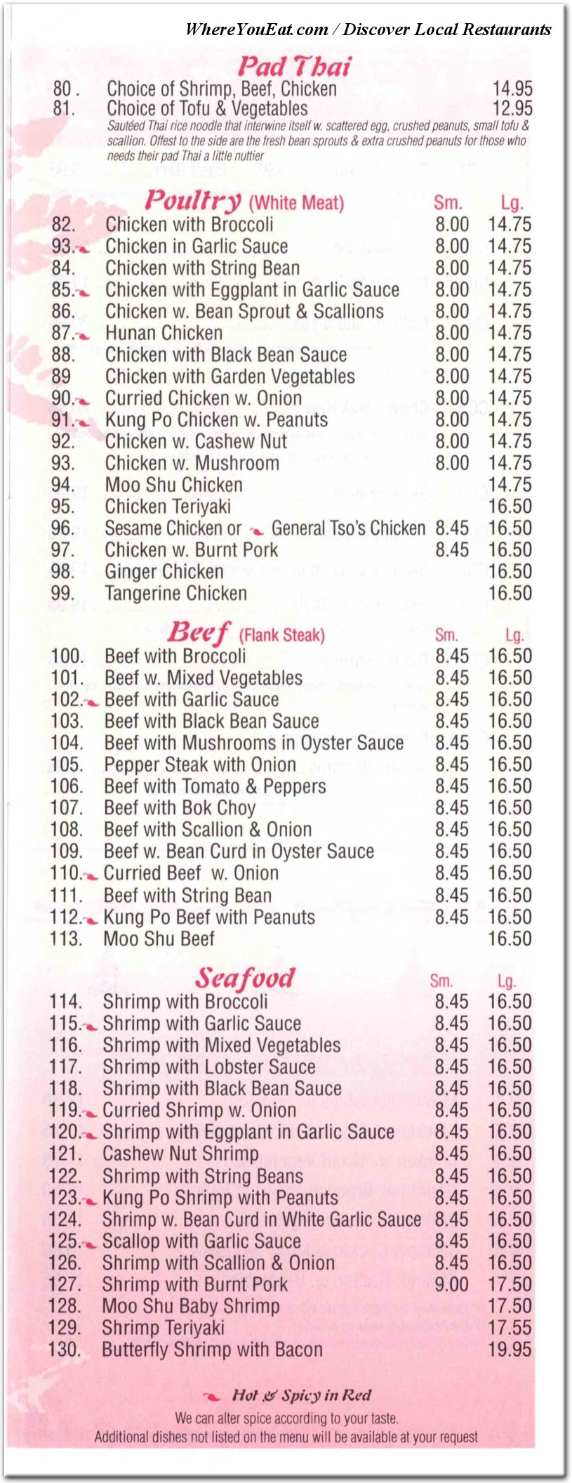menu image