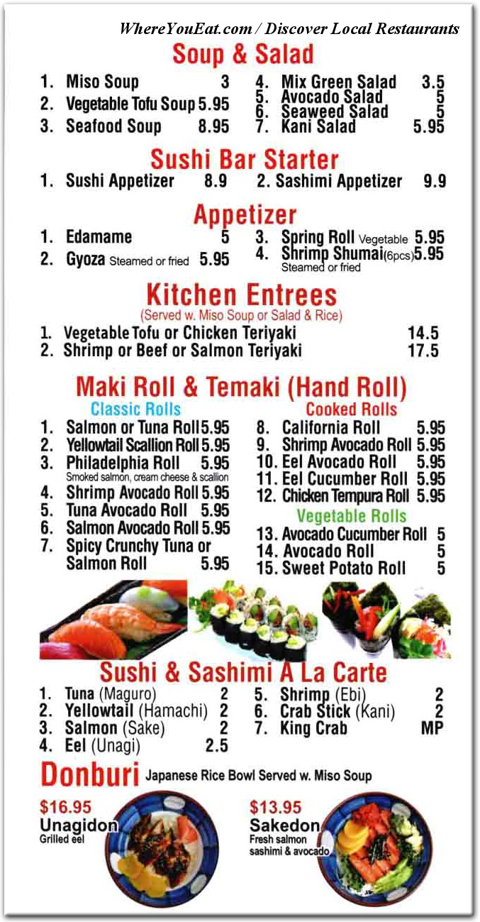 menu image