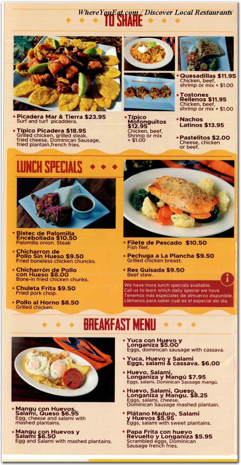 menu image