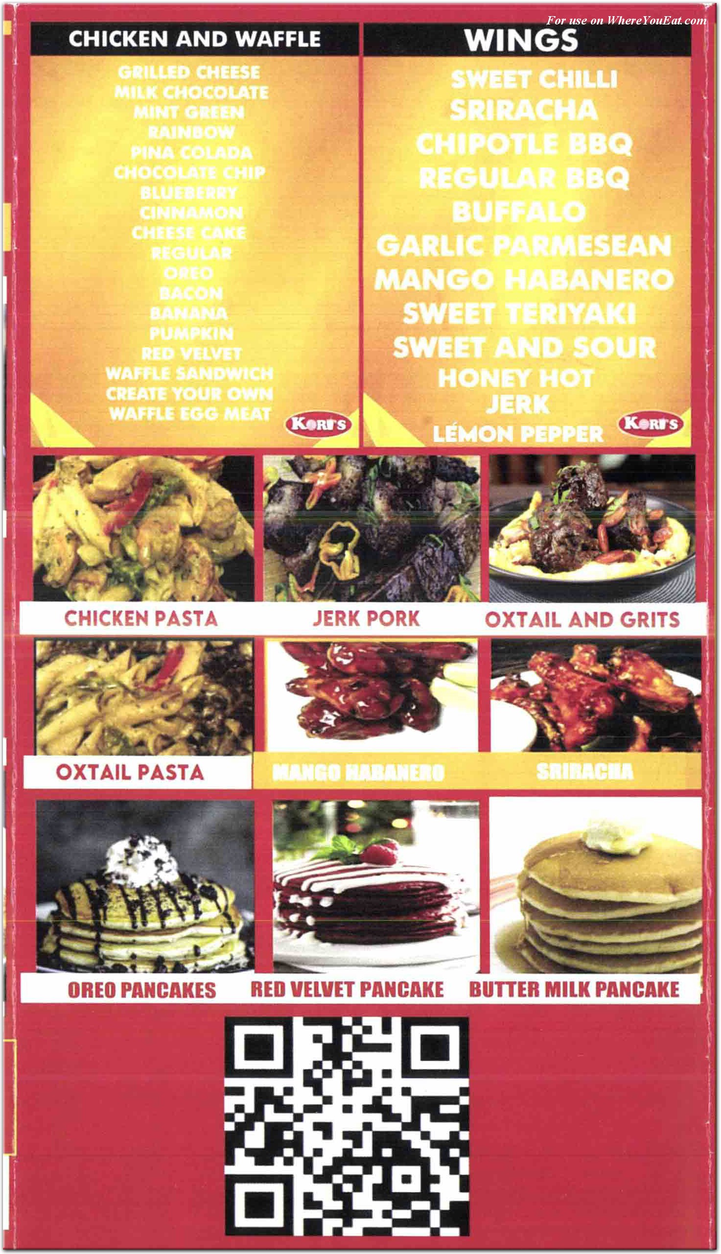 Kori's Restaurant in The Bronx / Menus & Photos